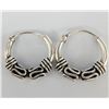 Image 1 : Silver Mino Hoop Earrings
