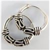 Image 2 : Silver Mino Hoop Earrings