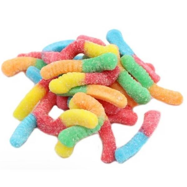 CKF Sour Neon Worms 170g Candy Package