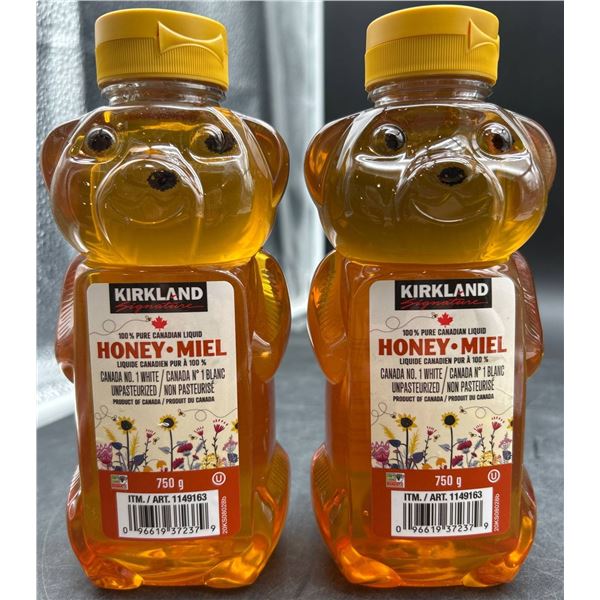 Two Kirkland Signature Honey Bear Containers, 750g Each