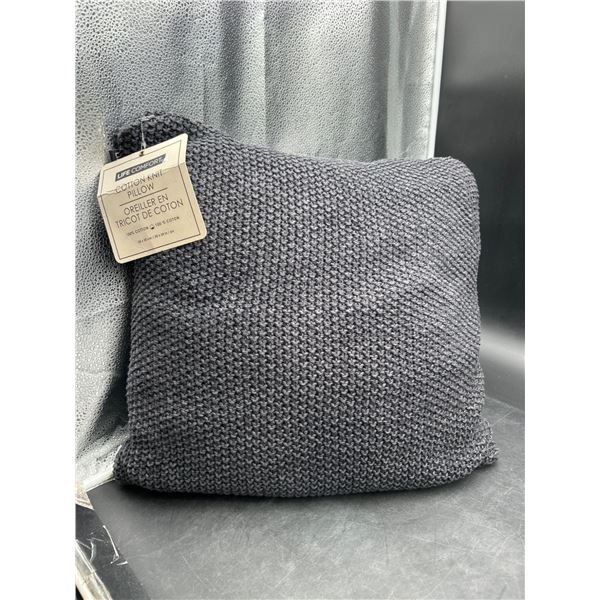 Life Comfort Cotton Knit Pillow 20 x 20 Inch