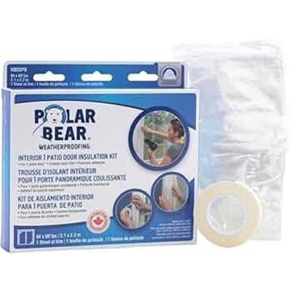 Polar Bear Weatherproofing Interior Window Insulation Kit (Set of 6 Units)