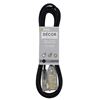 Image 1 : Woods Decor Series 8 Ft Fabric Covered Extension Cord, Black