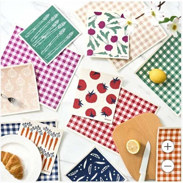 Recyco Swedish Dishcloths, 12 Pack