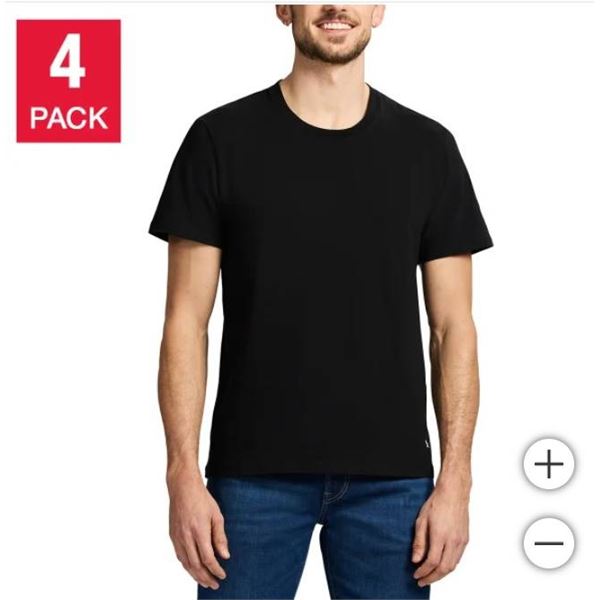 Eddie Bauer Cotton Crew T-Shirts for Men, Medium Size, 2-Pack