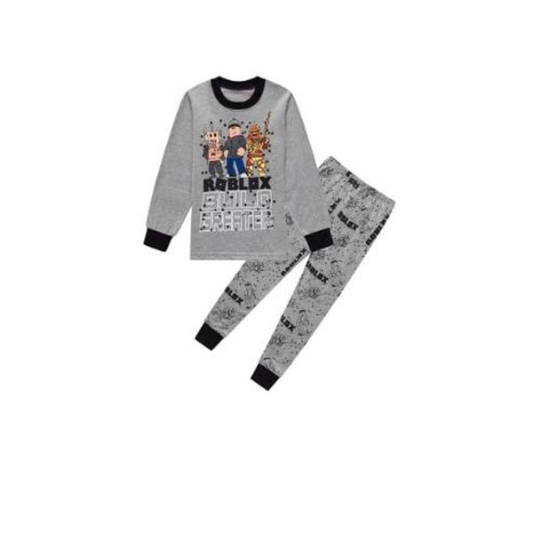 Roblox Themed Kids’ Pajama Set with Long Sleeve Shirt and Pants size 5-6