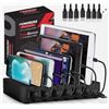 Image 1 : Poweroni PC5B-10B Universal Charging Station with Multiple USB Ports