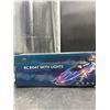 Image 2 : RC Boat with Dazzling LED Lights, 2.4Ghz Remote Control Racing Boat