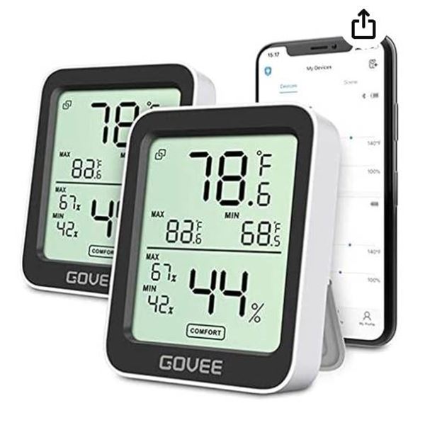 GoveeLife Smart Thermo-Hygrometer 2s HS105 – 2 Pack