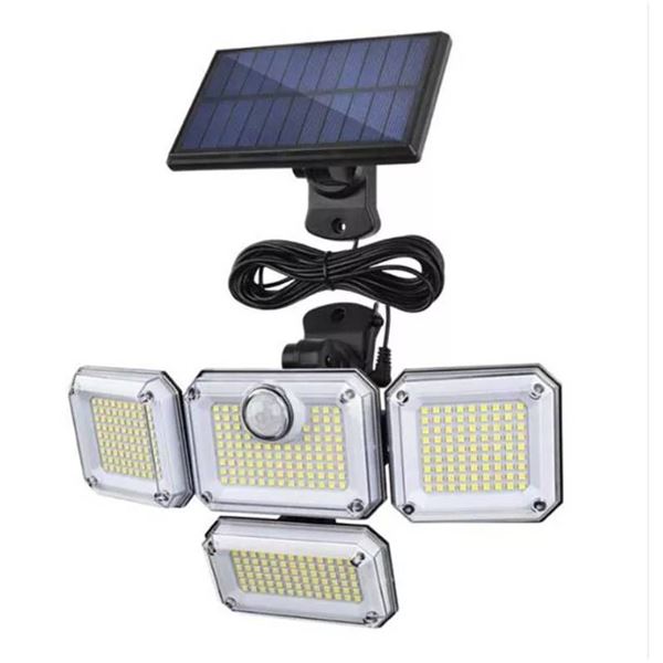 Multi-head Split Outdoor Sensor Motion Solar Wall Mounted Light  Pack of 2
