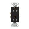 Image 1 : Eaton TR1307BK Duplex Receptacle Tamper Resistant 15A 125V Black (2 Units)