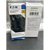 Image 3 : Eaton TR1307BK Duplex Receptacle Tamper Resistant 15A 125V Black (2 Units)