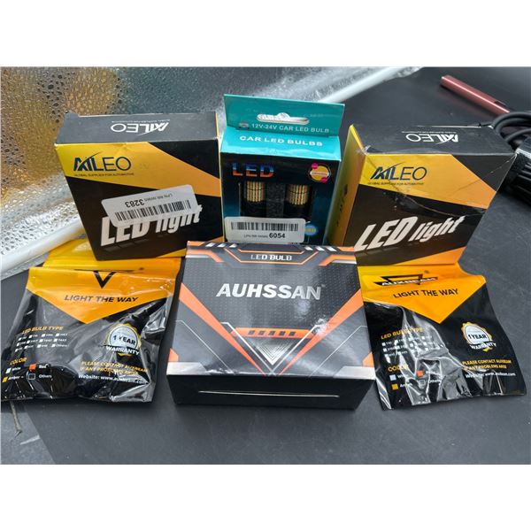 Lot of LED Car Light Bulbs and Headlight Kits