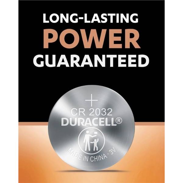Duracell 2032 Lithium Coin Cell Batteries, Pack of 5 (2 Batteries Each)