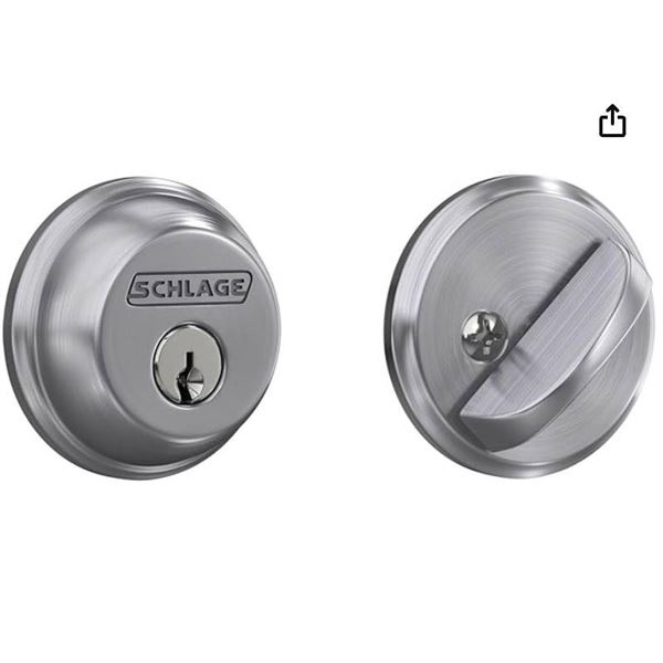 Schlage B60N CSD 626 Deadbolt Light Commercial Grade 1, UL Rated
