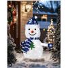 Image 1 : Pasapair 2FT Pre-Lit Pop-Up Snowman – Outdoor Christmas Decoration with Built-in 45 LED Lig
