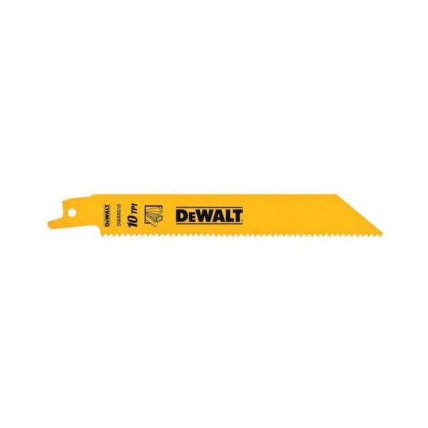 DeWalt DW4806 10 TPI Bi-Metal Reciprocating Saw Blades (Set of 7)