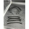 Image 2 : Lot of 10 Rubber Tarp Straps with Metal Hooks –5 x 10″ and 5 x 21″
