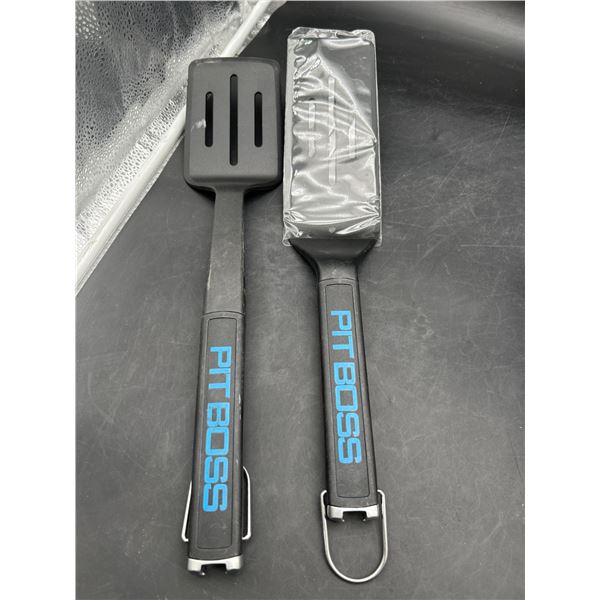 Pit Boss Lot of 2 Slotted Griddle Spatulas