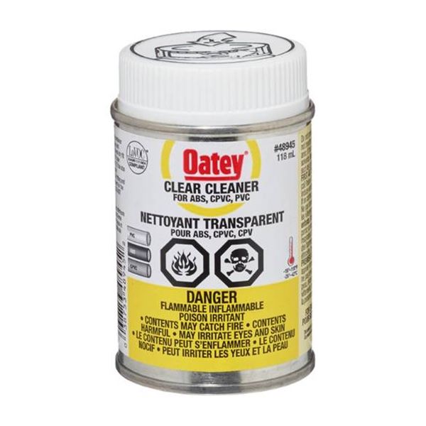 Oatey  Cleaner Clear – ABS/PVC/CPVC – 118 mL