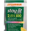 Image 3 : SYLVANIA Stay-Lit Platinum Strings Christmas Lights – LED C9 Multi Color Lights – 