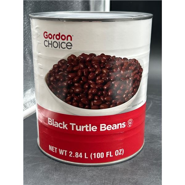 Gordon Choice Black Turtle Beans 100 Fl Oz (2.84 L) Can