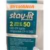Image 3 : Sylvania Stay-Lit Platinum 2 Sets of 50 LED C9 Lights, Pure White