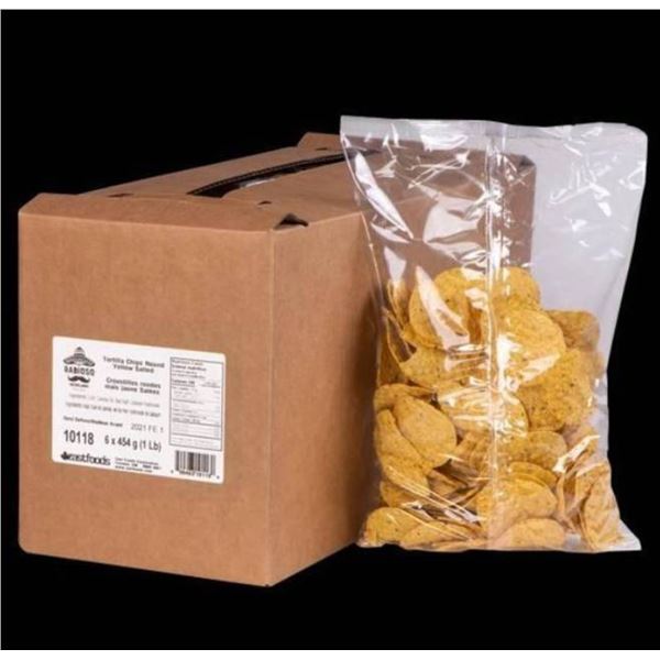 Rabioso Mexicano Tortilla Chips Round Yellow Salted 6 X 454 g,
