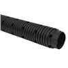 Image 1 : Black Corrugated Flexible Drainage Pipes, Approximately 3 Inches in Diameter