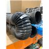 Image 3 : Black Corrugated Flexible Drainage Pipes, Approximately 3 Inches in Diameter