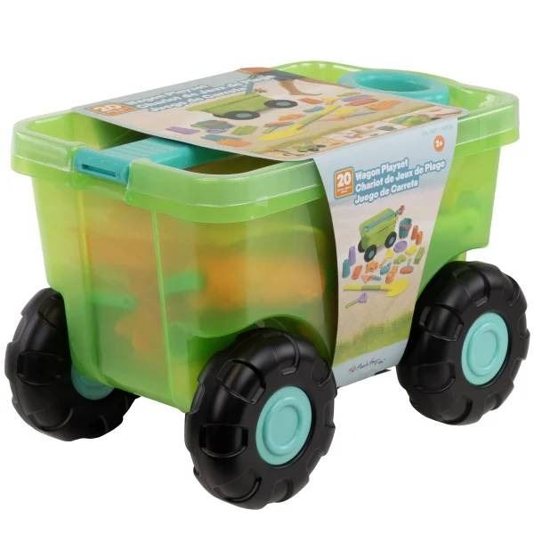20-Piece Wagon Playset with Sand Toys for Ages 2+