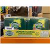 Image 2 : Perrier & Juice Sparkling Lemon and Guava Beverage,4 x 6-Pack, 330mL Cans