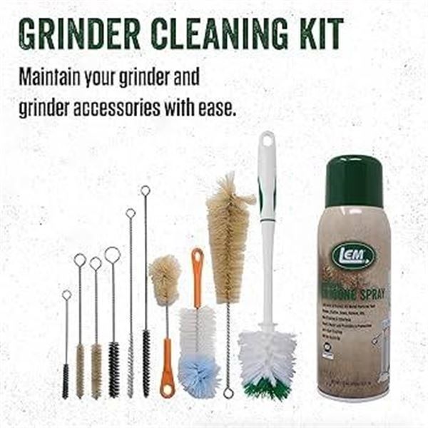 LEM Grinder Cleaning Kit with Oil and Brushes