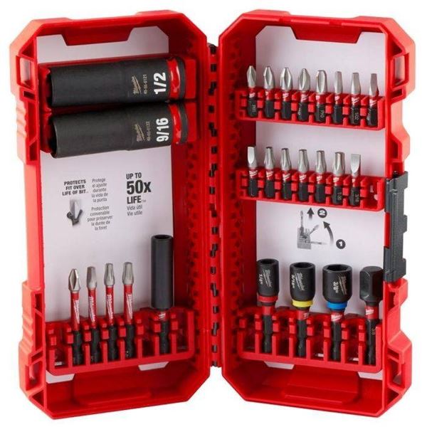 Milwaukee Shockwave Impact Driver Bit Set with 26-Piece Kit
