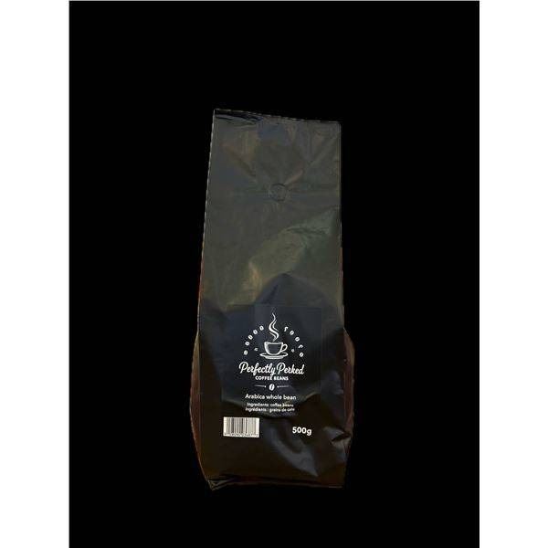 Perfectly Perked Arabica Whole Bean Coffee 500g (Lot of 2 Bags)