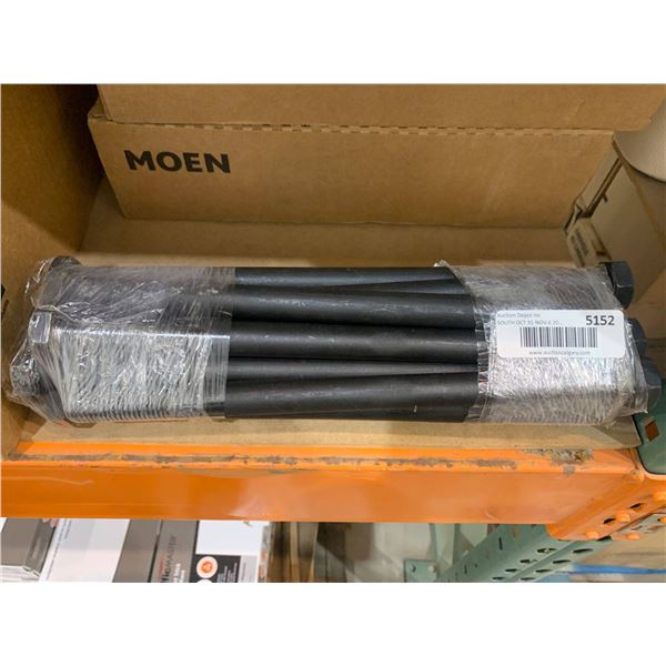 Hex Bolts, Black Finish, LOT OF 12