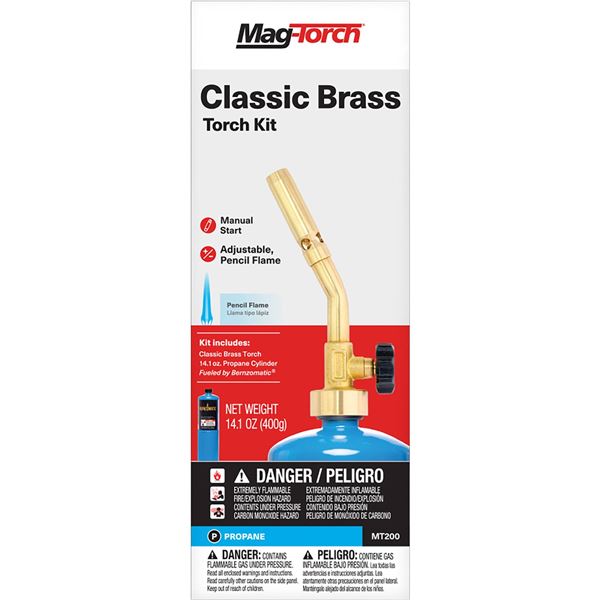 Classic Brass Torch Kit with Adjustable Pencil Flame