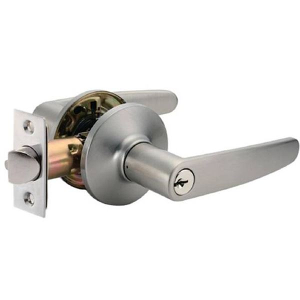 RB Reliabilt Hawthorn Keyed Entry Door Handle Set, Satin Nickel Finish LOT OF 2