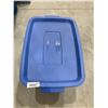 Image 3 : Rubbermaid Roughneck 18-Gallon Blue Storage Container with Lid