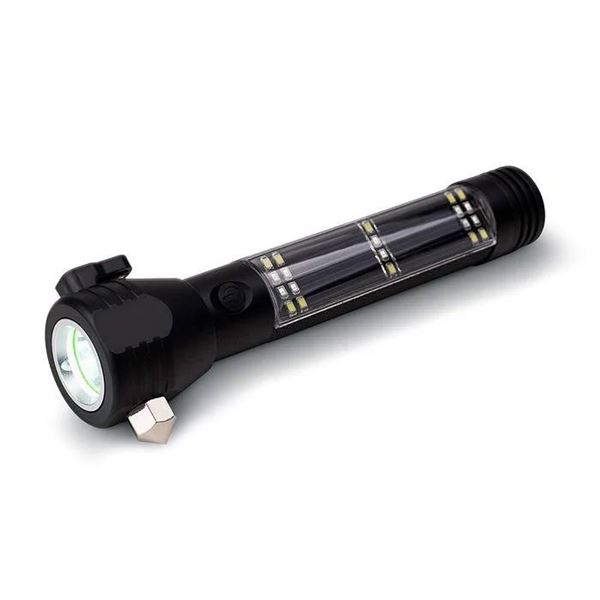 Ready Hour 9-in-1 Multi-Function LED Solar Rechargeable Flashlight
