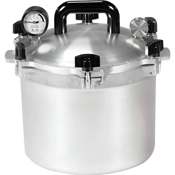 All American Model 910 Heavy Cast Aluminum Pressure Canner/Cooker, 10.5 Quart Capacity