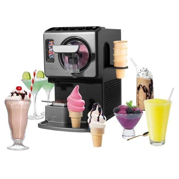 Gourmia Automatic Soft Serve Ice Cream & Frozen Drink Maker, 2 Litre Capacity