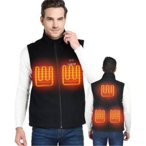 LeapSee Men’s Heated Vest/Coat with Pockets