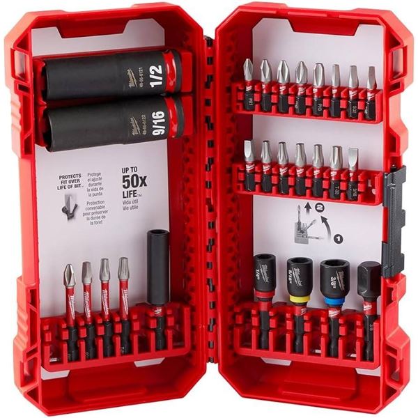 Milwaukee 26-Piece Shockwave Driver Bit Set