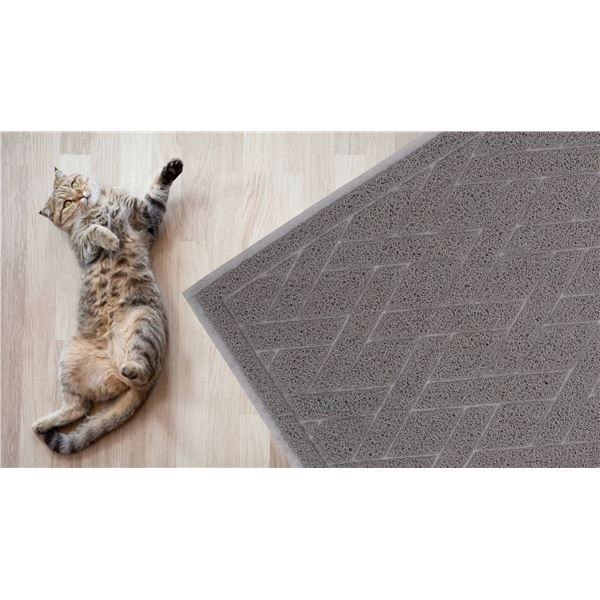 Purple Pet Cat Jumbo Litter Mat with Slip-Resistant Surface
