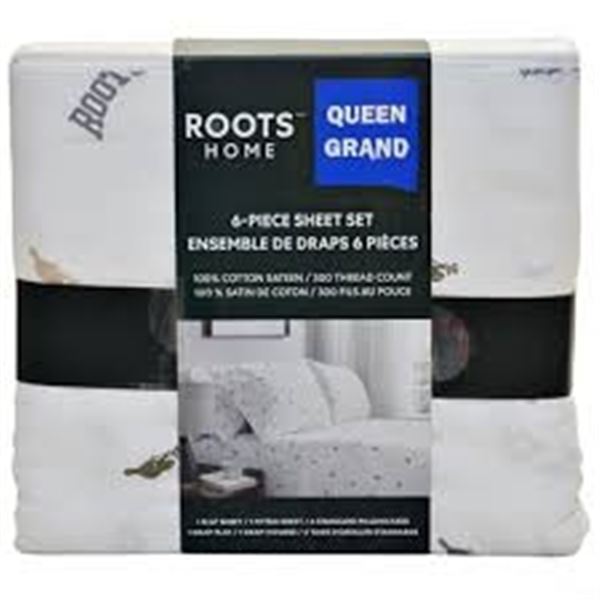 ROOTS HOME 6PC SHEET SET QUEEN