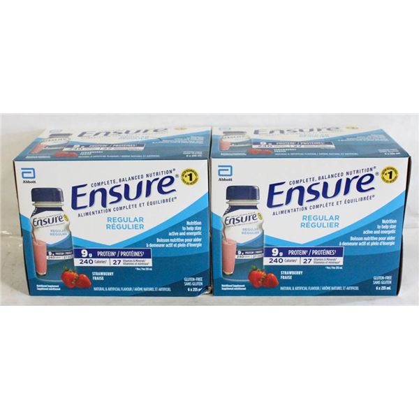 2 CASES OF ENSURE 6 X 235 ML