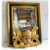 Image 1 : GOLD TONE MIRROR SOLD WITH EGYPTIAN BUST DECOR