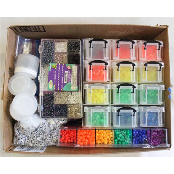 LARGE LOT OF BEADS FOR JEWLERY MAKING