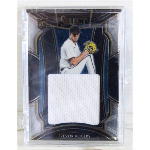 ROOKIE GAME WORN PATCH TREVOR ROGERS MIAMI